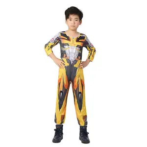 Newest Hot Sale Disguise Bee Movie Classic Suits Cosplay Halloween Carnival Costume Jumpsuit for Kids