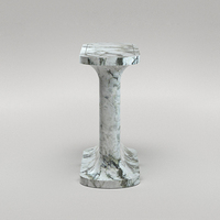 KUMUSI FURNITURE Table console contemporaine en marbre vert, taille et matériaux personnalisés pour salon, hôtel, appartement