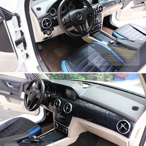 18 Piezas de Adhesivos para el Interior del Automóvil para Benz <span class=keywords><strong>GLK</strong></span> 200 260 300, Adhesivos Decorativos de Fibra de Carbono para Salida de Aire, Tablero, Manija de Puerta - Product Image 4