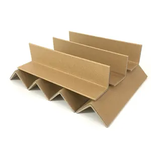 Eco Vriendelijke L Vorm Papier Hoek Protector 50*50*3*1000 Mm Kraft Hoek Pallet Papier Edgeboard protector