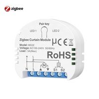 1/2 Gang Tuya Smart Zigbee Module de commutateur de rideau pour stores roulants motorisés électriques interrupteur de volet Zigbee Module de rideau