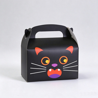 Boîte Cadeau en Papier en Forme de Citrouille Orange pour Halloween, Emballage Portable pour Biscuits, Bonbons, Pâtisseries et Snacks, Vente en Gros, Prête à Expédier
