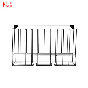 Support organisateur de tube de couleur de cheveux de salon en métal noir, support de stockage de colorant mural pour l'affichage à domicile de <span class=keywords><strong>studio</strong></span> de beauté - Product Image 2