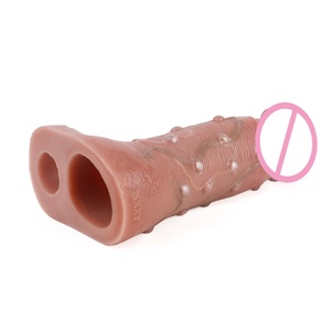 SXXY Manchon réaliste pour pénis de 8,46 pouces avec perles, grande gaine réutilisable pour l'agrandissement du pénis, préservatif pour hommes 18+, jouet sexuel pour adultes - Product Image 6