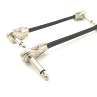 Câble de raccordement pour guitare à angle droit de 6,35 mm, court, pour église, école, magasin de musique, entraînement de groupe, distributeur - Vente en gros