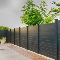 Usine professionnelle fixe en alliage d'aluminium décoratif panneau de clôture en acier semi-privé portes en treillis de clôture en aluminium