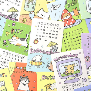 24 notes autocollantes par paquet, série « Relaxing Is What Really Matters », jolies marque-pages et calendriers à remplir pour agenda DIY - Product Image 2