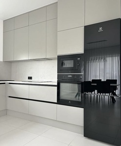 Cbmmart hiện đại tủ bếp sang trọng cao cấp màu be mờ sơn mài tùy chỉnh với tủ bếp đảo - Product Image 5