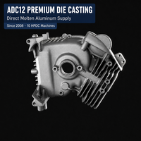 Boîtier de carter en aluminium moulé sous pression haute pureté ADC12 H122IN, usine certifiée ISO 9001, faible porosité, testé pour les fuites, fabrication OEM