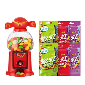 Skittle Mini şeker makinesi karışık meyve aromalı yumuşak şeker