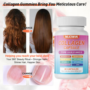 Collageen Marin En Poudre Glutathion Capsules Whitening Supplement Claircissant Huid Glutathion D Verhelderende Hulp - Product Image 2