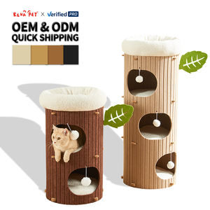 Vente en gros de maison de tunnel de chat de conception de trou d'arbre de deux trois couches - Product Image 1