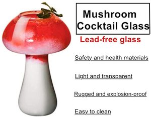 Ensemble de 2 verres à cocktail créatifs en forme de <span class=keywords><strong>champignon</strong></span>, verres à boisson transparents en forme de <span class=keywords><strong>champignon</strong></span>, 250 ml, verres à vin pour fête, verres à <span class=keywords><strong>champignon</strong></span> originaux - Product Image 6