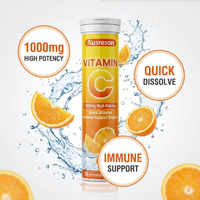 Comprimés de Vitamine C, Acide Ascorbique, Calcium, Magnésium et Collagène OEM 1000mg, Complément Alimentaire pour le Soin de la Peau et le Système Immunitaire, Comprimés Effervescents de Vitamine C