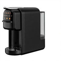 Cafetera de Cápsulas, Máquina de Espresso de 1450W y 15 Bares, Acero Inoxidable, Tanque de Agua Extraíble de 0.8L, Apagado Automático, para Hogar y Oficina