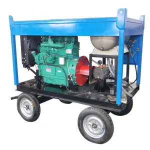 7250psi 50Mpa Diesel Engine High Pressure Water Jet Cleaner Cleaning Machine
