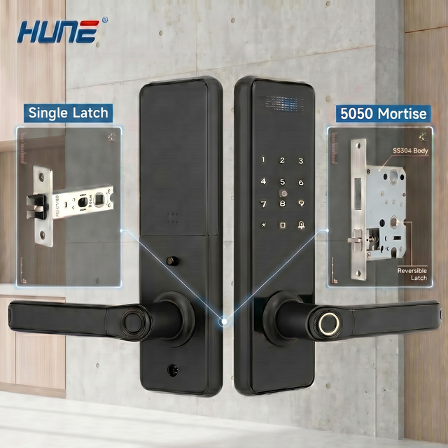 For High Precision Smart Lock with Cloud App Unlock Theft-proof Password Aluminum Door Compatible Wholesale for Residential Use