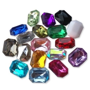 Diamantes de imitación acrílicos ovalados de 13x18, piedras traseras planas sin fijación térmica para decoración de <span class=keywords><strong>uñas</strong></span> y strass, gemas acrílicas de gran venta - Product Image 5