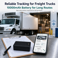 Traceur GPS magnétique Trevaron Auto 10000mAh pour camions, longue autonomie, localisateur de véhicules pour camions de fret, abonnement requis