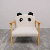 Petit tabouret-canapé moderne en tissu Panda de dessin animé pour enfants, capacité 1 personne, démontable, pour l'étude, la lecture, l'écriture et le dessin des bébés