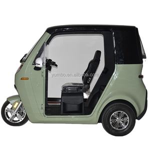 障害者用の屋根付き三輪電動ミニスクーター三輪車大人用ピンクブラックグリーンシルバーボディモーター酸パワーバッテリー - Product Image 1