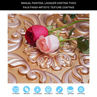Panneaux muraux en PVC 3D gaufrés et décorés, modernes, imperméables et résistants à l'humidité pour cafés, bars, centres commerciaux, salles de bain PL88 Champagne Bronze