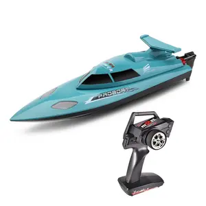 2.4Ghz remote control racing boat toy electric rc high speed ship model self-righting waterproof speedboat toy for pools or lake
