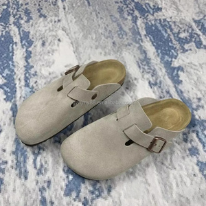 Sandales <span class=keywords><strong>Birkenstock</strong></span> Cork Bostons à bout carré avec semelle intérieure en cuir incrusté, sabots et mules polyvalents unisexes pour toutes les saisons et tenues quotidiennes - Product Image 5