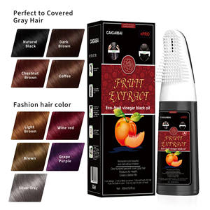 <strong>Hair</strong> Products Color <strong>Hair</strong> <strong>Dye</strong> No Skin Stain Natural Fast <strong>Dye</strong> Herbal Organic Black Fruits Extract <strong>Hair</strong> Color Shampoo with Comb - Product Image 2