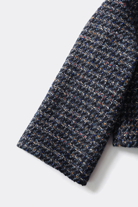 2025 Otoño/Invierno elegante chaqueta de Tweed de alta calidad de moda para mujer abrigo corto Vintage de etiqueta privada con Top de invierno esponjoso - Product Image 5