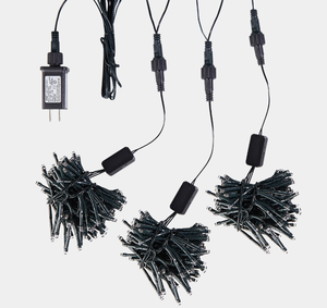 أضواء ليد مضادة للماء دش نيزك مطر 96 ليد/قطرة يمكن توصيلها لعطلة عيد الميلاد ، مصابيح متدلية لشجرة عيد الميلاد - Product Image 6