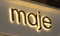 Lettres murales 3D en métal rétroéclairées par LED personnalisées pour décoration intérieure/extérieure, signalétique pour logo d'entreprise, bureau, magasin, transformateur