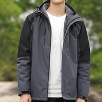 Nouvelle mode hommes automne hiver coupe-vent imperméable respirant chaud poches polaire manteau intérieur à manches longues veste d'extérieur