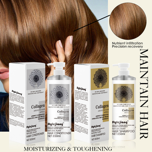 Shampooing naturel biologique 850ml vinaigre de cidre de pomme avocat noix de coco revitalisant collagène shampooing et revitalisant pour les cheveux - Product Image 1