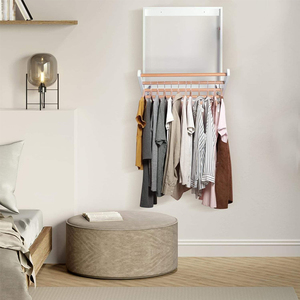 SANIPRO Space-saving Foldable Wooden Clothing <strong>Dryer</strong> <strong>Hanging</strong> <strong>Socks</strong> Towels Racks Collapsible Wall-mounted Storage Drying Rack - Product Image 4