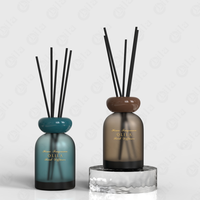 Diffuseur d'arôme bouteille 50ml diffuseur en verre bouteille verre luxe reed diffuseur bouteilles en gros