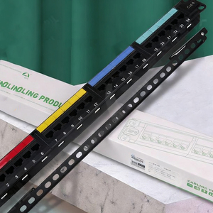 Panel de Conexiones Cat6 de 24 Puertos UTP 1U de 19 Pulgadas para Montaje en Rack, Marco de Distribución de Red RJ45 con Pines Chapados en Oro, Alta Velocidad, POE, 5G, IP SDK - Product Image 3