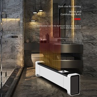 Radiateur électrique à base de graphène 2000W, radiateur d'appoint PTC, thermostat numérique, panneau tactile à distance, minuterie 8H, silencieux, protection contre la surchauffe et la basse d'appui