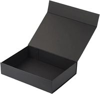 Boîtes rigides noires mates extra-larges de 2 mm, 16 pièces, 20 x 12 x 6 pouces, carton recyclé, estampage, couvercle magnétique, cosmétique