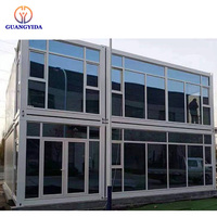 Préfabriqués Mobile Modulaire En Acier Préfabriqués Bâtiment De Récipient Portable Prêt Fait Maison Préfabriquée 2 Chambre Maisons Modulaires