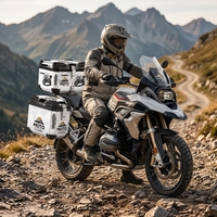 Boîte latérale de moto grande capacité, coffre arrière pour véhicule électrique, ensemble de trois boîtes étanches, résistantes aux chutes et épaissies, universelles