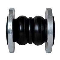 Joint de dilatation flexible à double bille en NBR, PN16 DN300, personnalisé par le fabricant, pour pompes et vannes, en caoutchouc