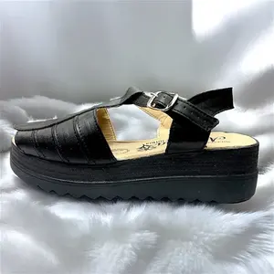 Sandales à Talon Haut en Cuir Confortables pour Femme, Légères, Bout Ouvert Carré, Tendance, Idéales Mariages et Soirées, en Peau de Mouton - Product Image 3