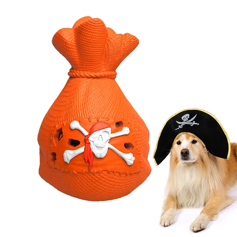 Innovative Pet Play Natural Rubber Bite Resistant Money Bag Toy Dog Chew Toys For Aggressive Chewers Large Breed