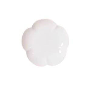 Plaque en céramique blanche en forme de fleur de haute qualité Utilisation durable de restaurant et d'hôtel pour les fêtes - Product Image 5