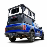 Huntoo – Camping-car pliable 4 saisons à coque rigide pour pick-up, en aluminium, pour voyages tout-terrain par conditions météorologiques extrêmes