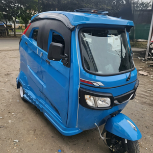 Tricycle électrique fermé <span class=keywords><strong>bleu</strong></span>, 3 roues, véhicule passager, 48V 501-800W, 3 places, pour usage rural - Product Image 1