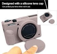 Housse de protection en silicone anti-poussière et anti-humidité de haute qualité pour appareil photo numérique G7 X Mark II, accessoires pour appareil photo