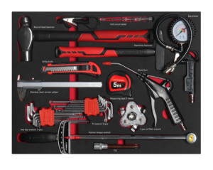 248피스 스틸 철제 수공구 세트 분체 도장 롤러 캐비닛 트롤리 작업장 차고 보관용 OEM 맞춤 제작 - Product Image 3