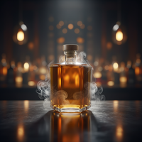 Bouteilles de Luxe en Verre Cylindriques 700ml 750ml avec Base Épaisse Finition Givrée Mate et Bouchon en Liège pour Cadeaux Haut de Gamme et Présentoirs de Bar